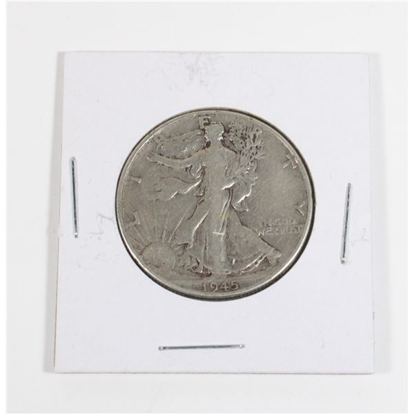#97 WW2 United States 1945 Half Dollar Silver Coin
