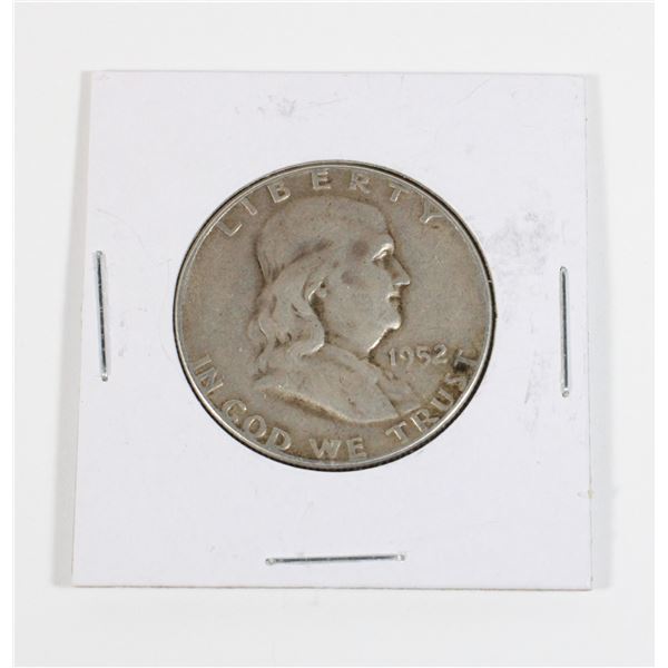 #100 United States 1952 Half Dollar Silver Coin