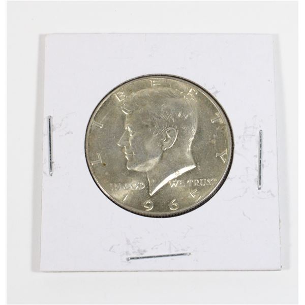 #105 United States 1965 Half Dollar Silver Coin