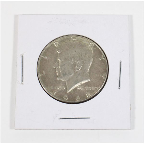 #106 United States 1968 Half Dollar Silver Coin