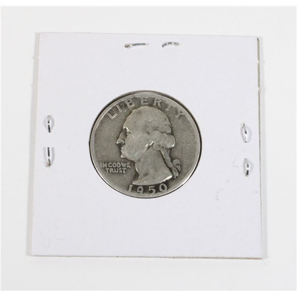 #107 United States 1950 Quarter Silver Coin