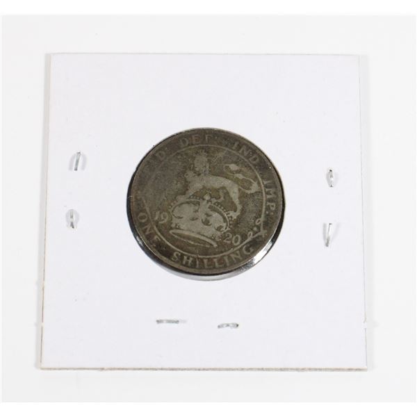 #111 1920 Great Britain One Shilling Silver Coin