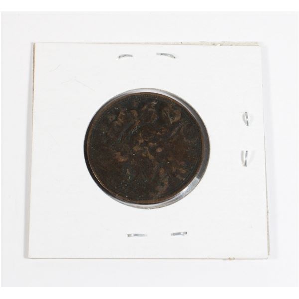 #127 1881 Great Britain Half Penny Coin "S" Stamp