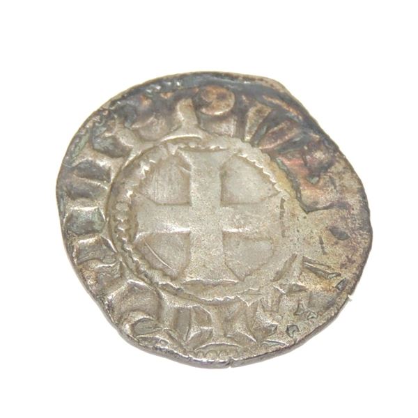 #151 Medieval France 1200s Tournois Silver Coin