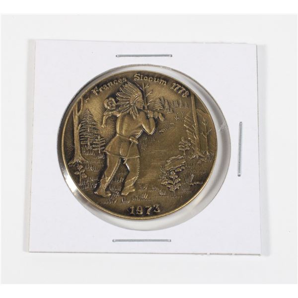 #182 1973 Wyoming Valley Coin Club Frances Slocum