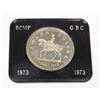 Image 2 : #183 1973 Canadian $1 One Dollar Coin RCMP Cased