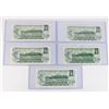 Image 2 : #207  1973 Canada $1 One Dollar Bill Banknote Lot