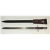 Image 1 : #221 WW1 Swiss M1914 Bayonet Sawback w/ Scabbard +