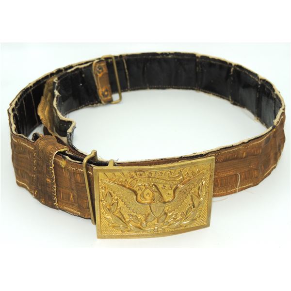 #248 1800's United States Officers Belt & Buckle