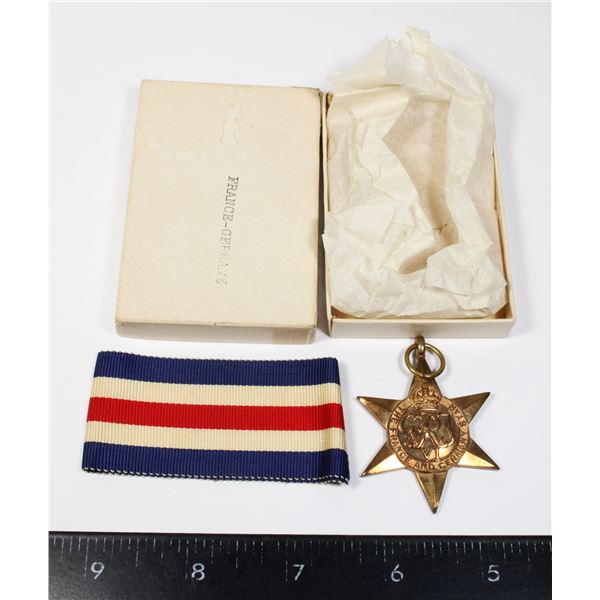 #256 WW2 Canadian France and Germany Star Boxed