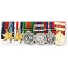 Image 2 : #260 WW2 Canada Miniature 6 Medal Bar CVSM CD