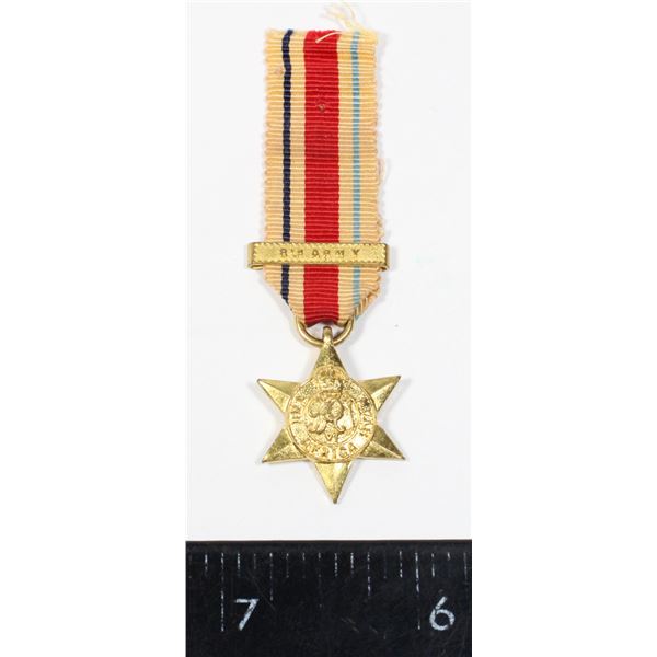 #261 WW2 British Miniature Africa Star w/ 8th Army