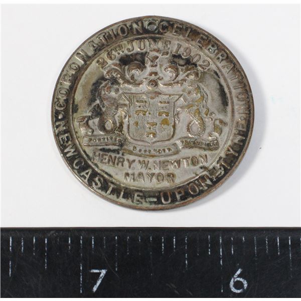 #265 British 1902 King Edward VII Coronation Medal