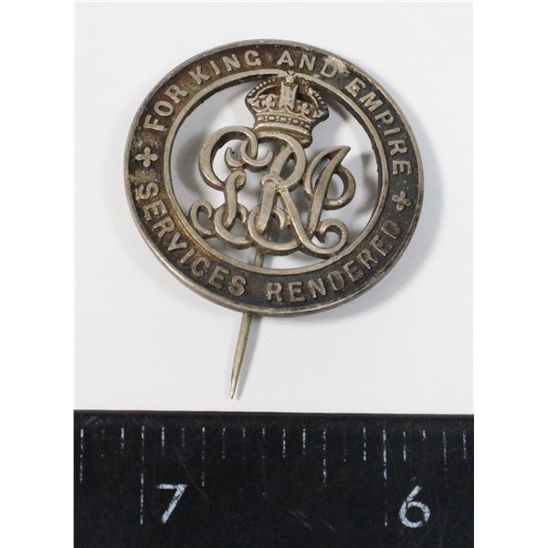 #266 WW1 British Canadian Silver War Badge Number