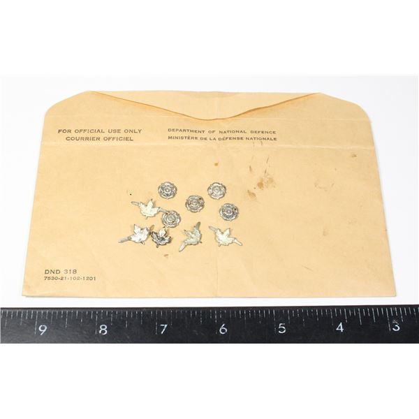 #290 WW2 CVSM Maple Leaf Medal Bars +CD Rosette