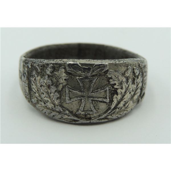 #304 WW1 Imperial German Iron Cross Victory Ring (Size 7.75)