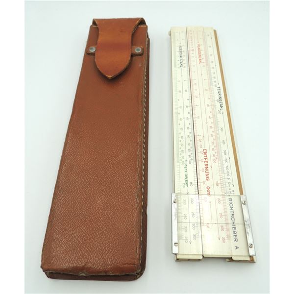 #311 WW2 German Military  Cased Slide Rule