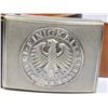 Image 2 : #312 1960's West German Military Belt + Buckle