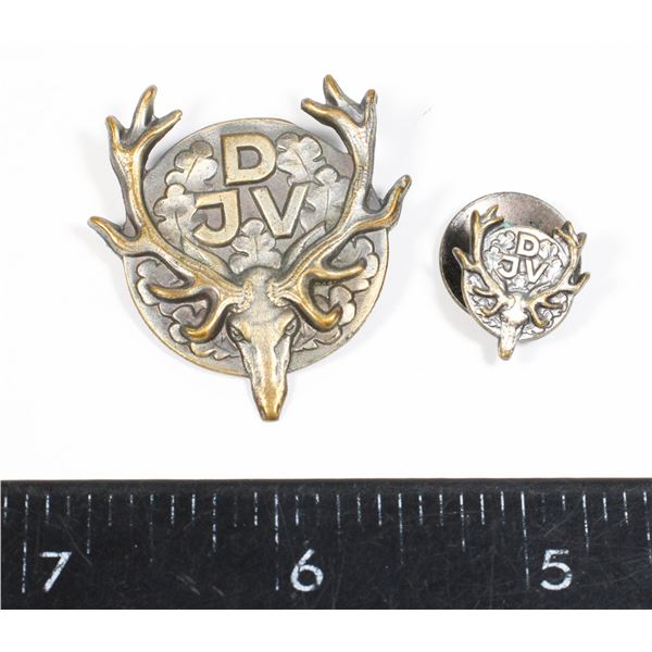 #313 1900's German Hunting Association Badge DJV