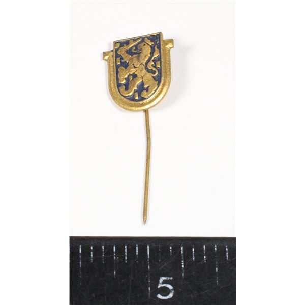 #315 Stick Pin Crowned Lion holding Sword