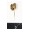 Image 1 : #315 Stick Pin Crowned Lion holding Sword