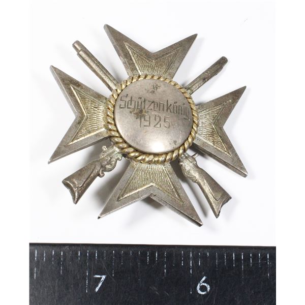 #319 1925 Schützenkönig German Shooting Medal