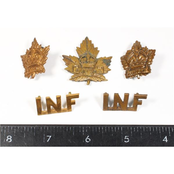 #326 WW1 Canada CEF General List Cap Badge lot