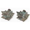 Image 2 : #327 WW1 Canadian Khaki University Collar Badge