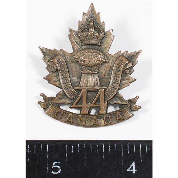 #330 WW1 Canada 44th CEF Manitoba Cap Badge