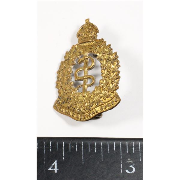 #337 WW1 Canadian Medical Corps collar badge