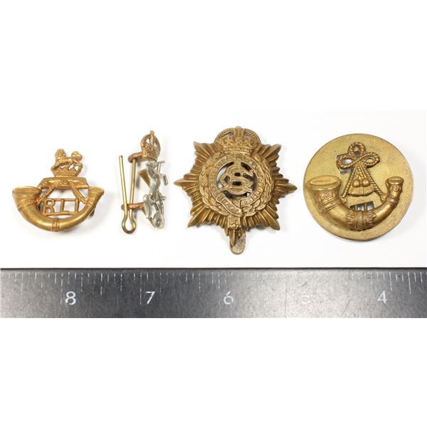 #345  WW1 British Cap Badge lot Inc Signal Corps