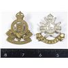 Image 1 : #350 WW2 Canada Cap badge lot RCOC Grey & Simcoe