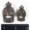 Image 1 : #351 WW2 RCEME Cap Badge and Collar Badge