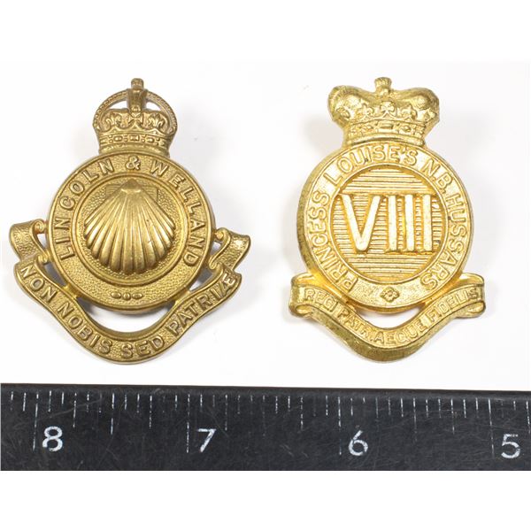 #357 WW2 Cap badge lot Lincoln & Welland Regiment