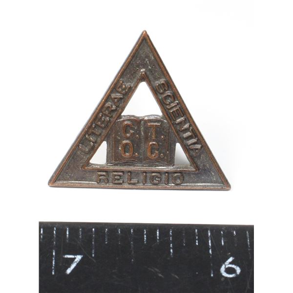 #361 WW2 Canadian Mount Allison COTC Collar Badge