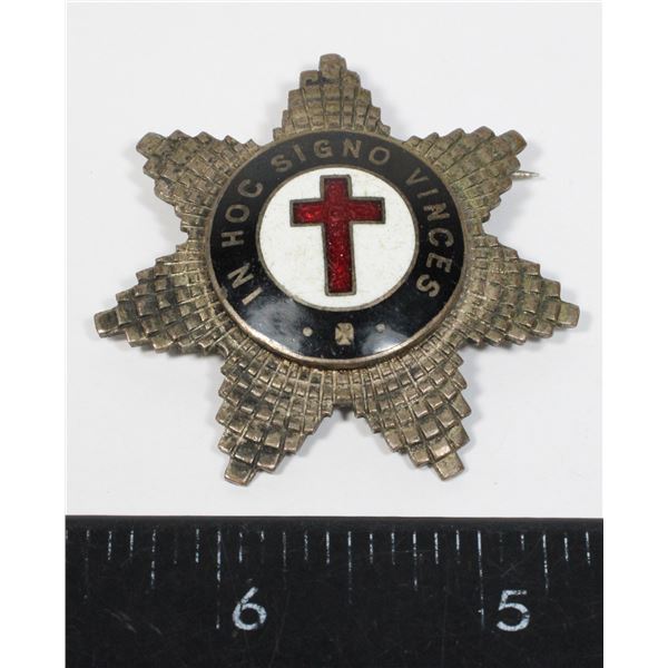 #367 In Hoc Signo Vinces Masonic Jewel Star