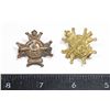 Image 1 : #372 1900's Manitoba Rangers Collar Badge lot of 2