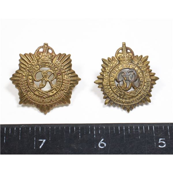#373 WW2 Royal Canadian Army Service Corps collars