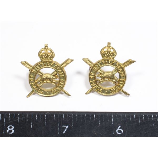 #378 Canada Corps of Military Staff Clerks Collars