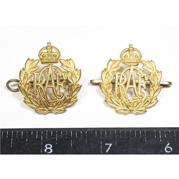 #380 WW2 Royal Canadian Air Force Collar Badges
