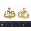 Image 1 : #385 WW2 Canadian First Hussars Collar Badge Pair