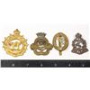 Image 1 : #392 Lot broken WW1 WW2 Cap badges Canada UK