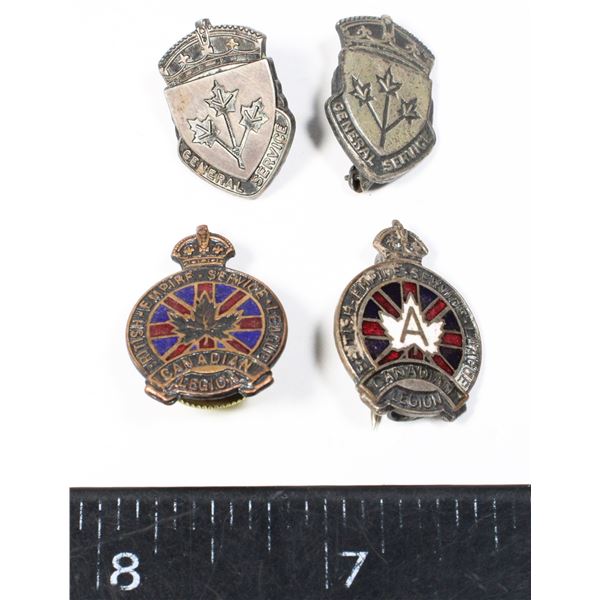 #402 Lot of WW2 Canadian General Service Pins