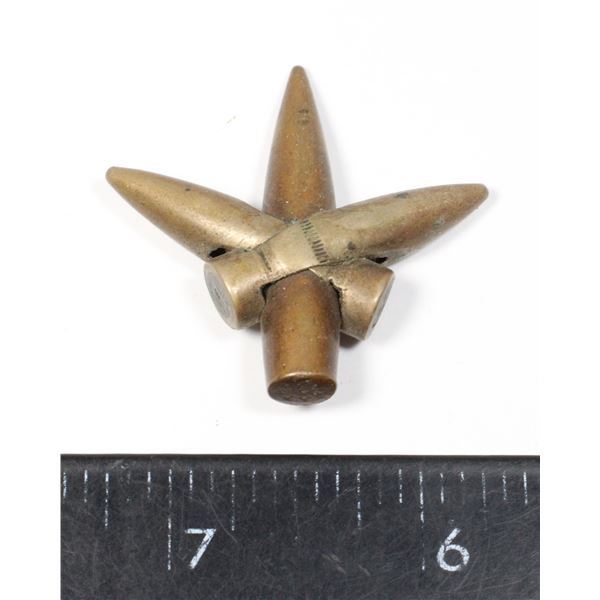 #409 WW1 Trench Art 3 Crossed Bullet Charm