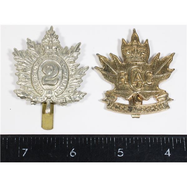 #419 Lot Queen's Own Rifles of Canada Cap Badge +