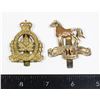 Image 1 : #426 19th Alberta Dragoons + BC Dragoons Cap Badge