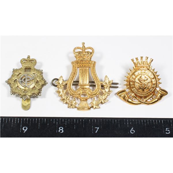 #428 Lot 3 Assorted Military Insignia inc Bandsman