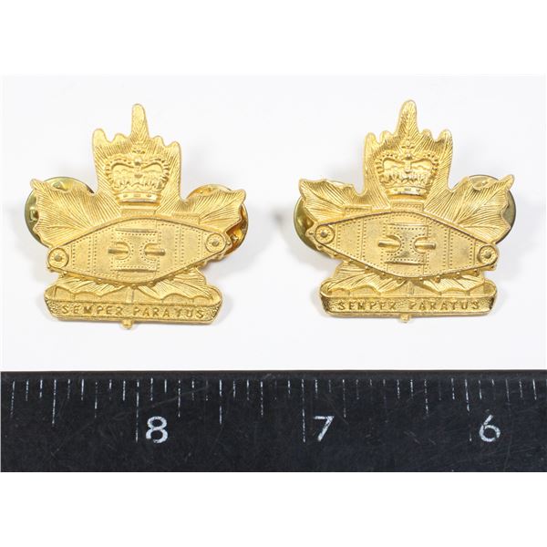 #434 The Essex Regiment (Tank) Canada Collar badge