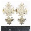 Image 1 : #435 Brockville Rifles Collar Badge Pair w/