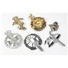 Image 2 : #442 Lot of 5 British Staybrite Cap Badges  REME